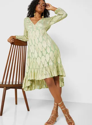 Ruffled Floral Dress