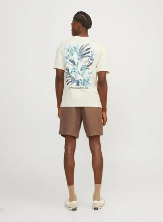 Relaxed Fit Back Graphic Crew Neck T-Shirt
