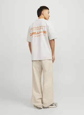 Cotext Slogan Print Crew Neck T-Shirt