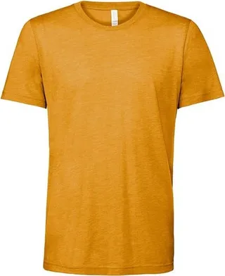 BELLA + CANVAS Bella + Canvas Adults Unisex Tri-Blend T-Shirt (Mustard Triblend) - Orange