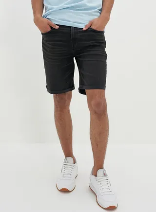 Rinse Wash Denim Shorts