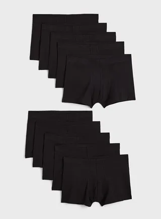 10-Pack Short Cotton Trunks