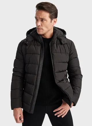 Zip Through Puffer Jacket