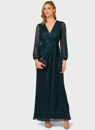 Front Twist Mesh Detailed Dress