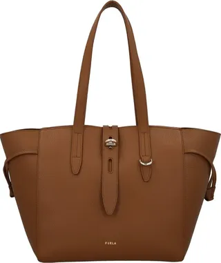 Furla Net Logo Detailed Tote Bag
