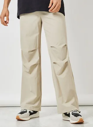 Relaxed Fit Parachute Jogger with Cord Adjuster