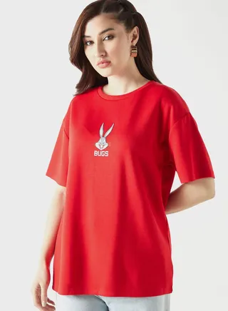 Bugs Bunny Print T-Shit