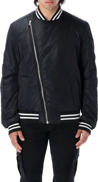 Balmain Zip-Up Logo Printed Bomber Jacket