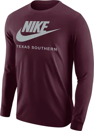 Nike Men's College 365 (Texas Southern) Long-Sleeve T-Shirt in Red