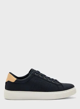 Perforation Detail Casual Sneakers