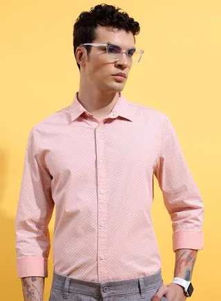 Geometric Print Slim Fit Shirt