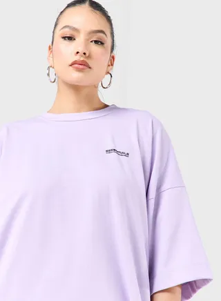 Exaggerated Space Printed T-Shirt