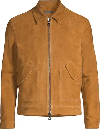 Ellison Slim-Fit Suede Jacket