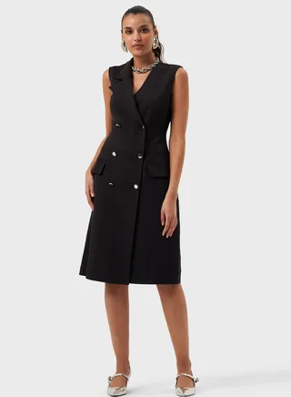 Side Button Knitted Dress