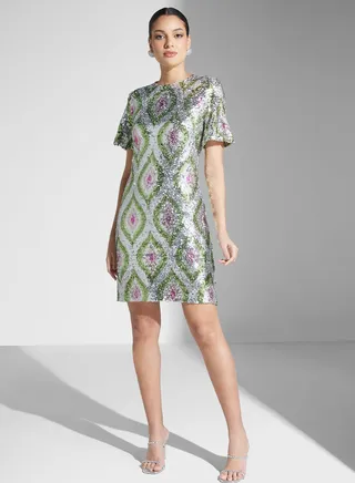 Sequin Detail Dress