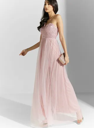 One Shoulder Tulle Dress