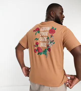 Bolongaro Trevor Plus back printed t-shirt in brown