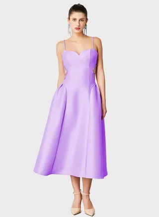 Sweetheart Neck Tiered Dress