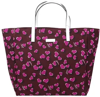 Gucci Women's Parasol Print Canvas Tote Bag Handbag With Heartbit