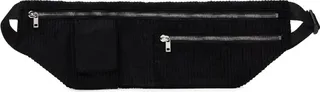 Rick Owens DRKSHDW Black Corduroy Belt Bag