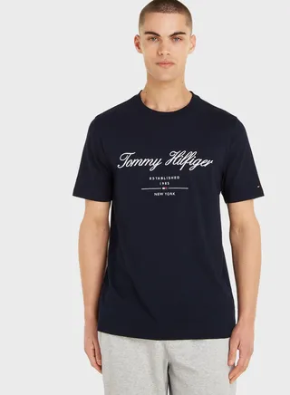 Script Logo Crew Neck T-Shirt