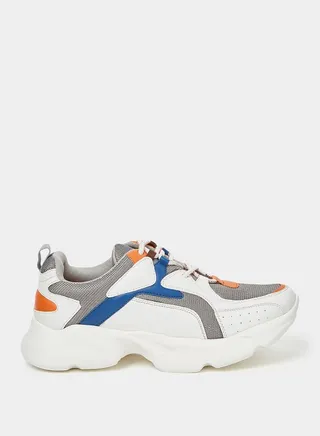 Colorblock Chunky Sole Sneakers