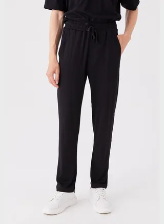 Drawstring Cuffed Sweatpants