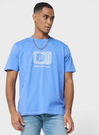 Graphic Crew Neck T-Shirt