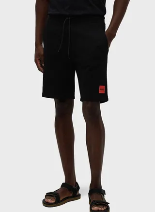 Logo Badge Drawstring Shorts