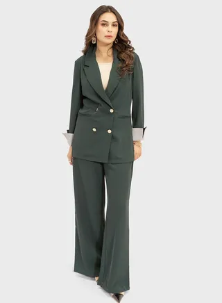 Double Breasted Suit & Pant Sets