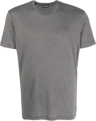 crew neck cotton-blend T-shirt