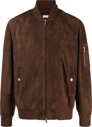 Suede Bomber Jacket