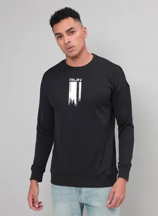4-Way Stretch Printed Sweatshirt