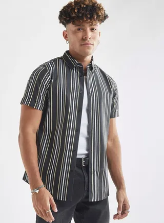 Striped  Regular\n  Fit Shirts