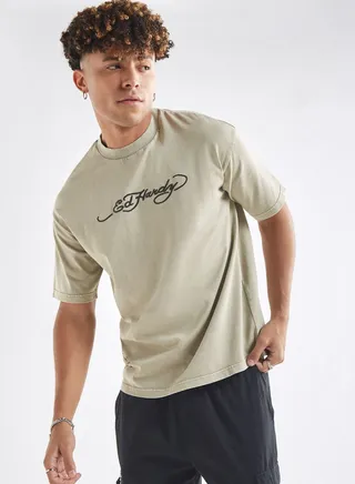 Slogan Crew Neck T-Shirt