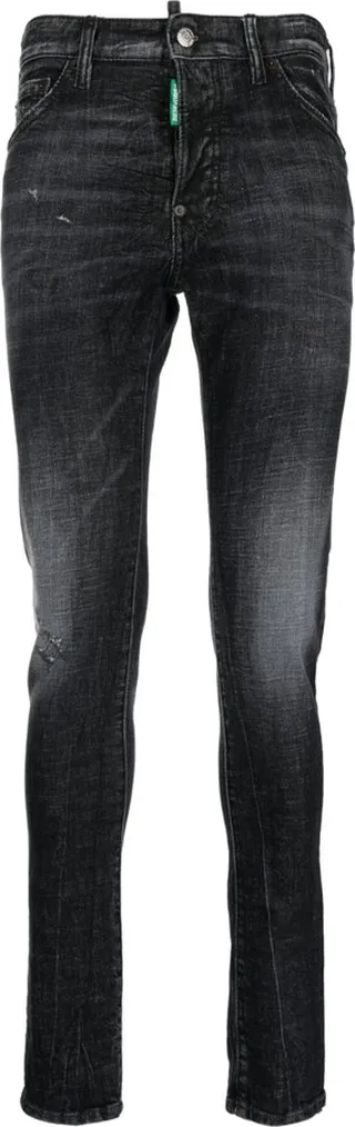 Distressed Slim-Fit Jeans