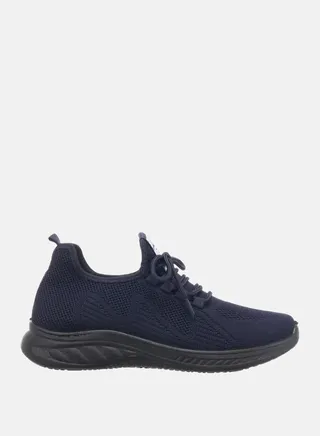 Textured Low Top Lace Up Sneakers