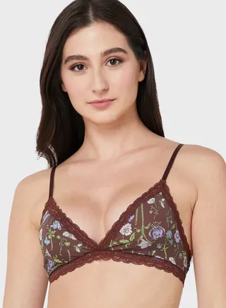 Plunge Neck Bra