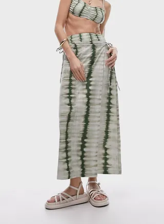 Printed High Waist Skirt