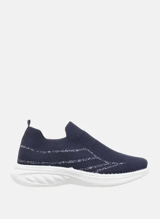 Textured Low Top Slip On Sneakers