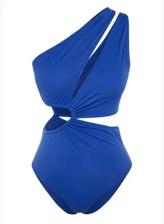 Saxe One Shoulder Tunnel Swimsuit