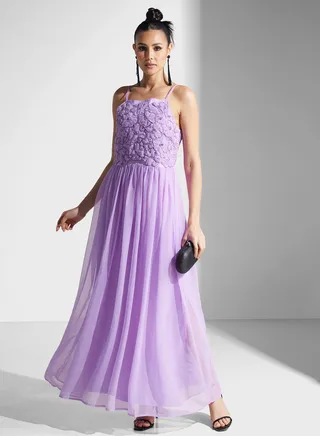 Dima Embellished Flared Dress