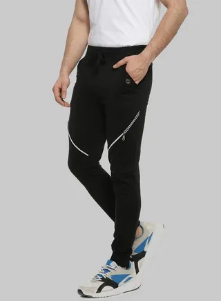 Contrast Piping Jogger with Side Pocket