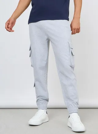Solid Cargo Jogger with Zipper Pockets