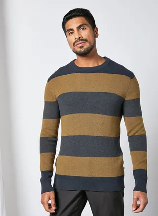 Wide Stripe Sweater
