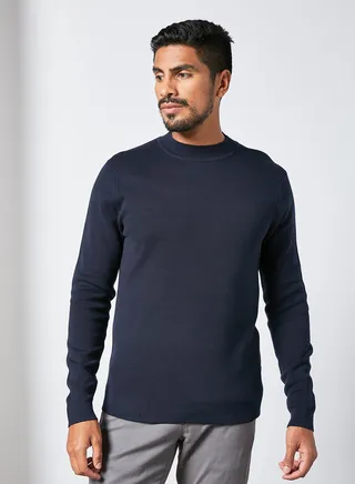 Wide Crew Neck Sweater