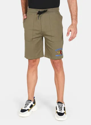 Knit Shorts With Tipping