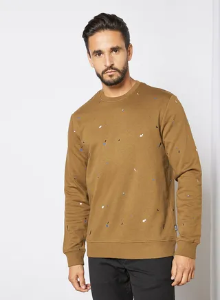 Splatter Print Sweatshirt