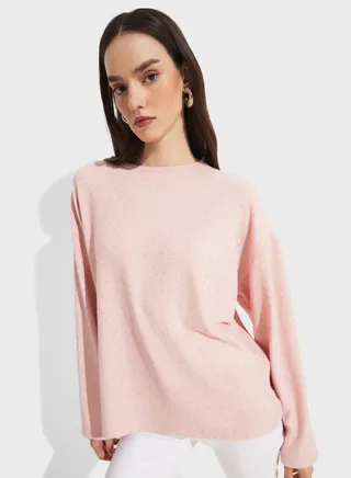 Crew Neck Knitted Top
