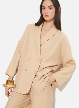 Double Breasted Pocket Detail Jacket